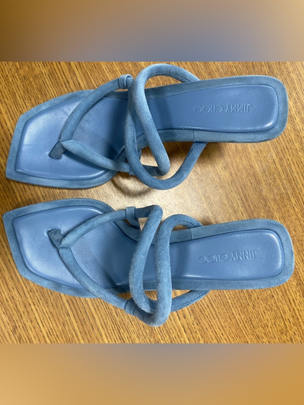 Jimmy Choo Cape Suede Strappy Slide Sandals - Picture 2 of 11
